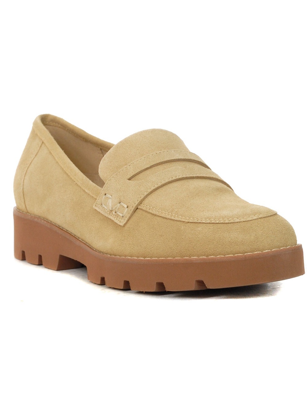 Vionic Cheryl II Loafers Sz 8 Sand Suede Slip On Shoes Beige Preppy Academia